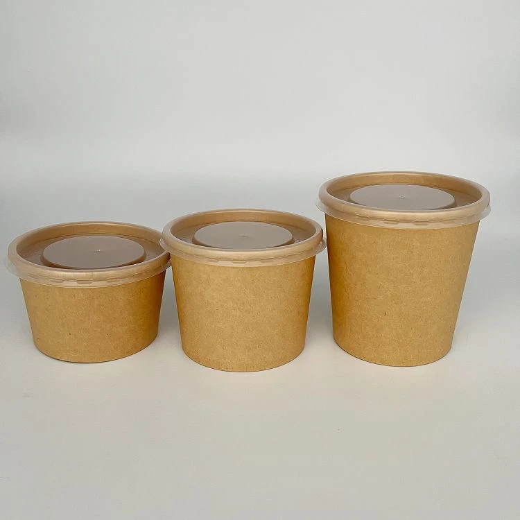 pasta kraft bowls with PP lids(001)