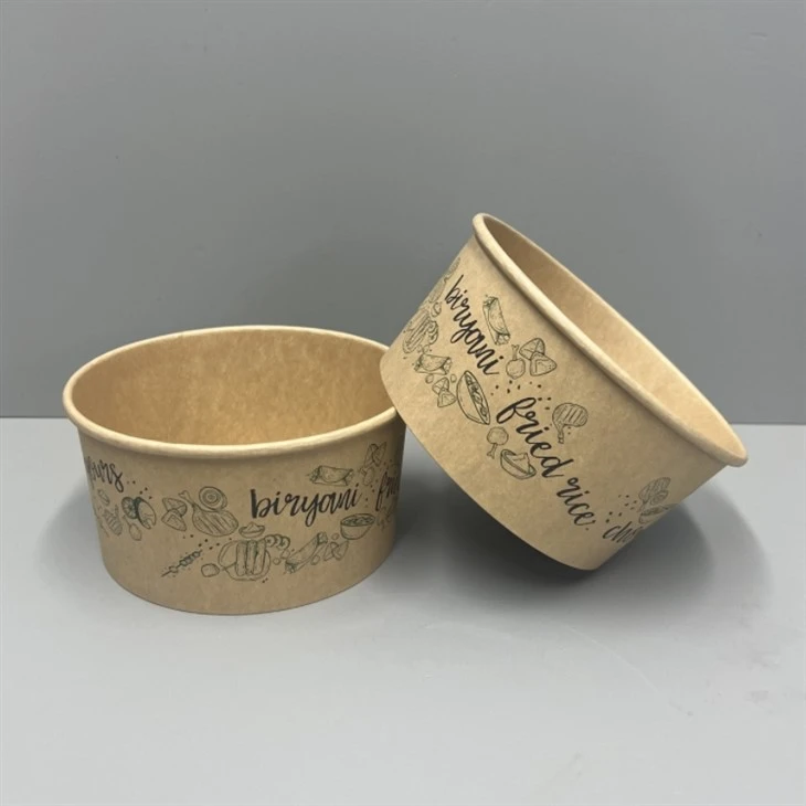 1000ml kraft bowl with printing